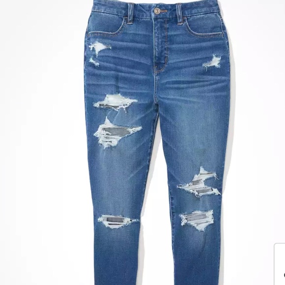 2/$50 BNWT OLD NAVY CURVY JEGGINGS HIGH WASTED DISTRESSED SZ 12 - Picture 5 of 6